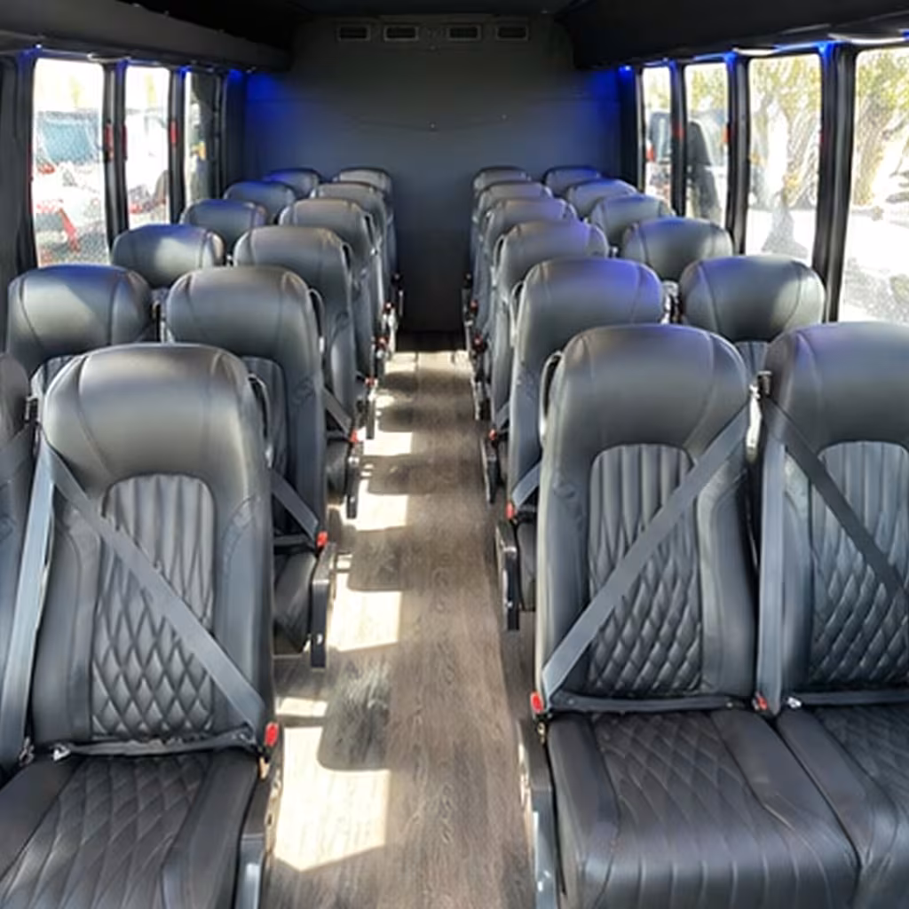 28 passenger minibus interior