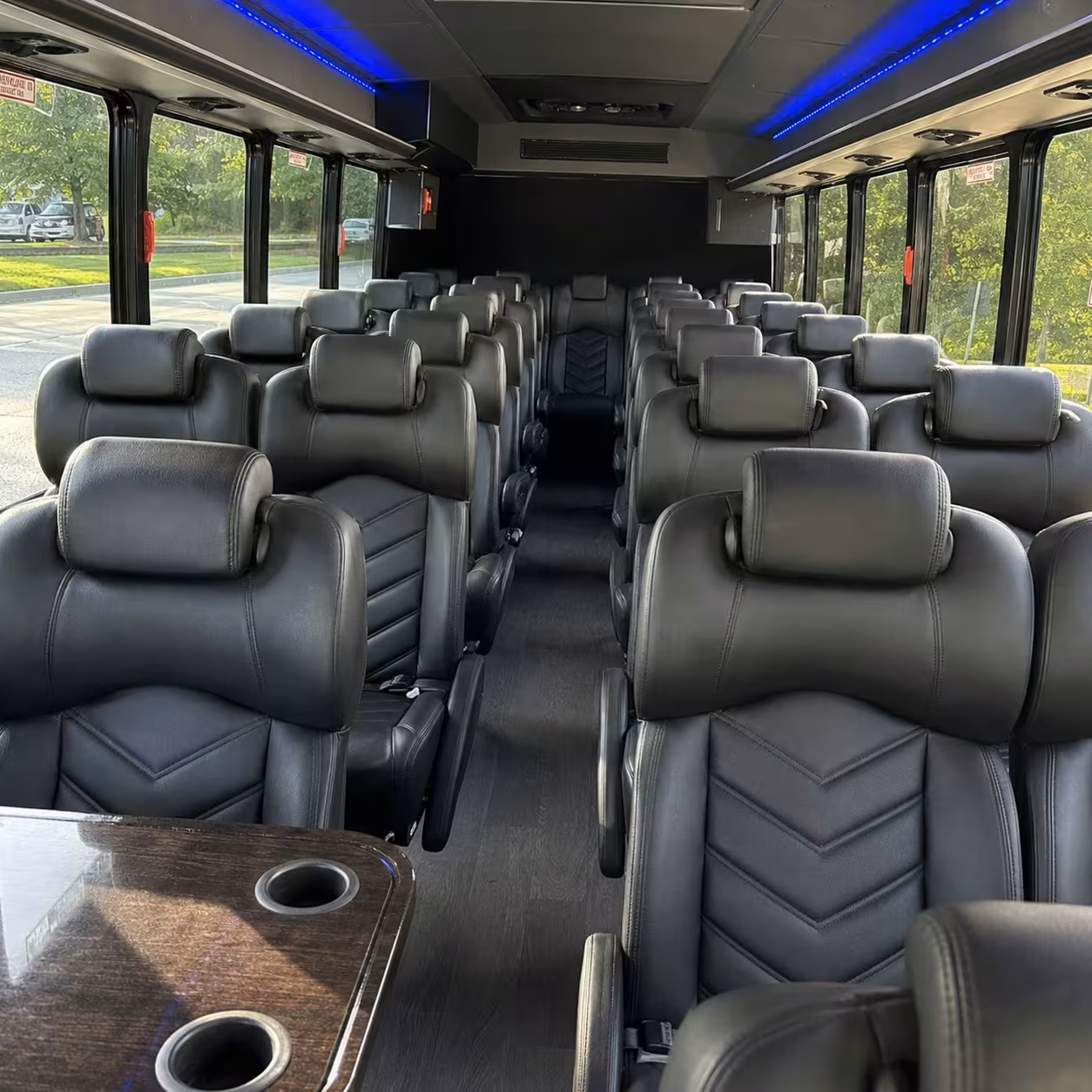 35 passenger minibus inside