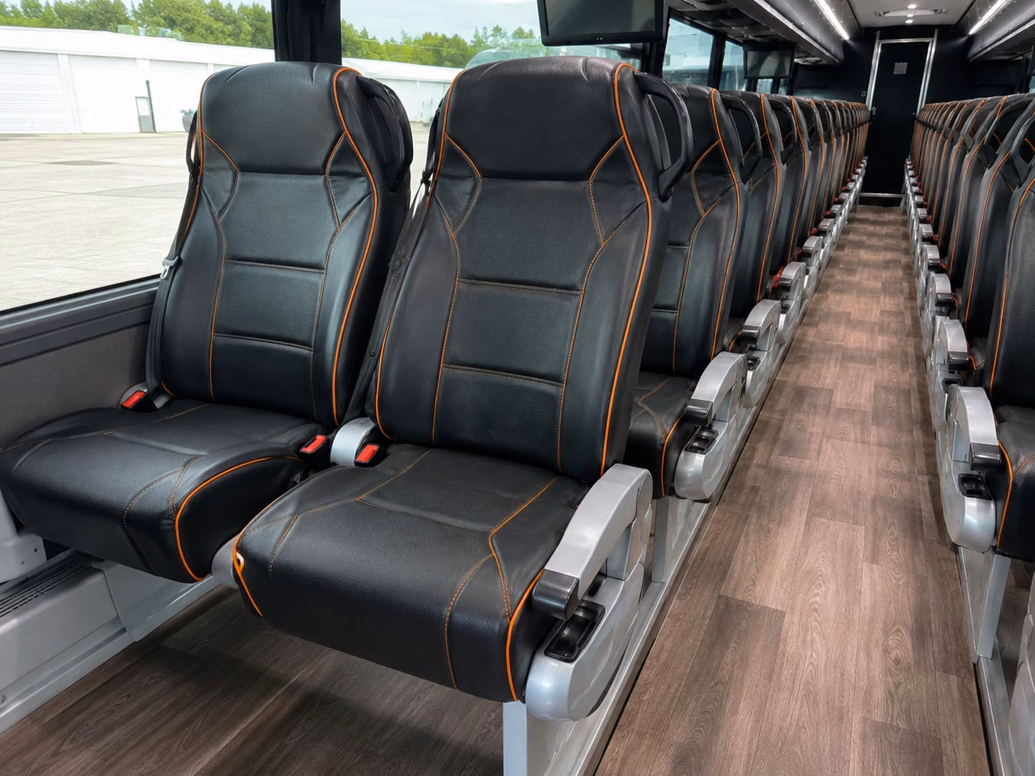 plano wedding guest shuttle buses between hotels and venues