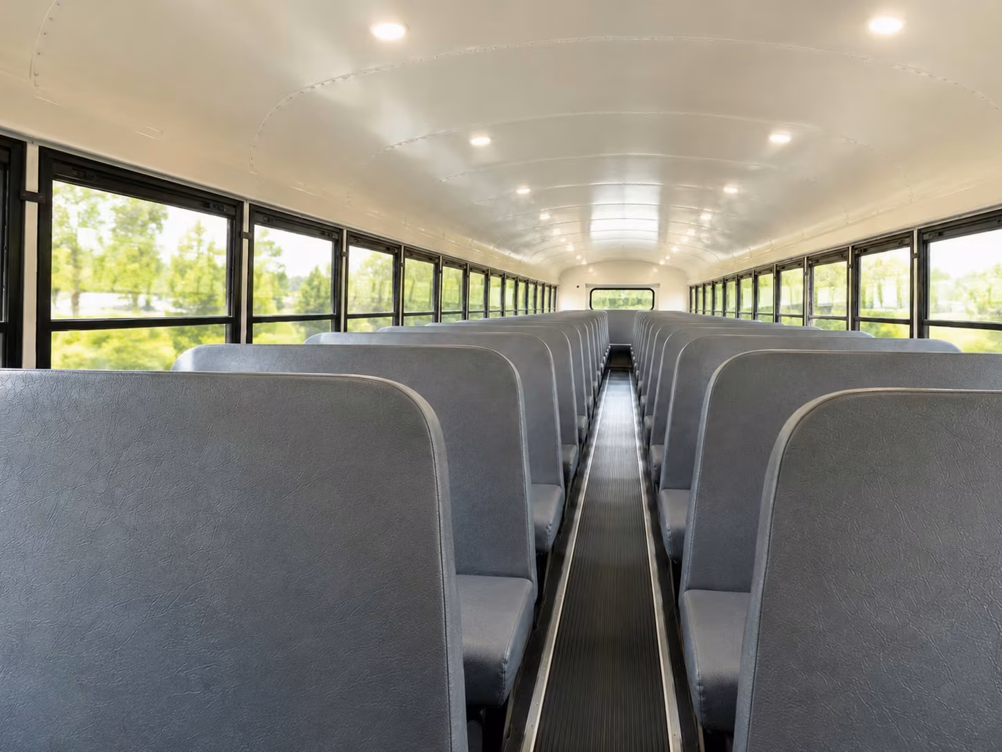 school bus inside