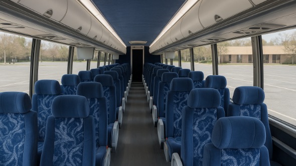 54 passenger charter bus interior plano