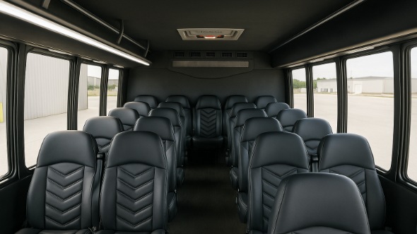 plano 15 passenger minibus inside