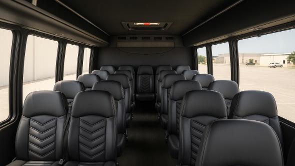 plano 25 passenger minibus inside