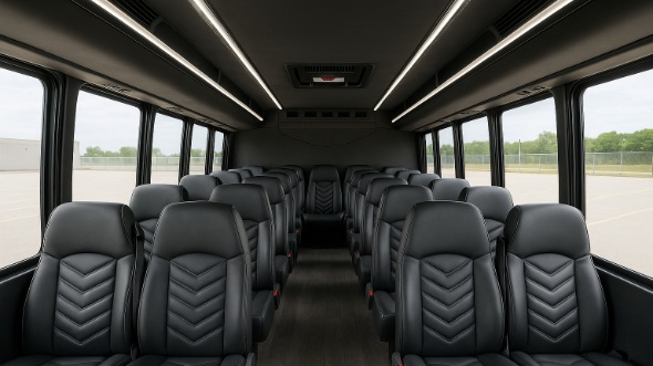 plano 35 passenger minibus inside