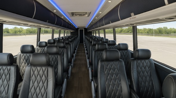 plano 54 passenger charter bus rental