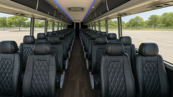 plano 55 passenger charter bus rental