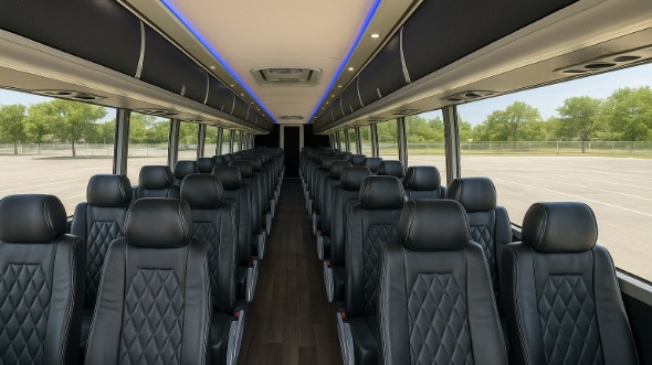 plano 56 passenger charter bus rental