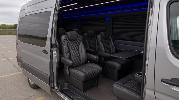 plano sprinter van with driver rental