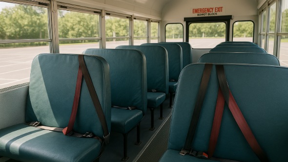 school bus rental interior richardson